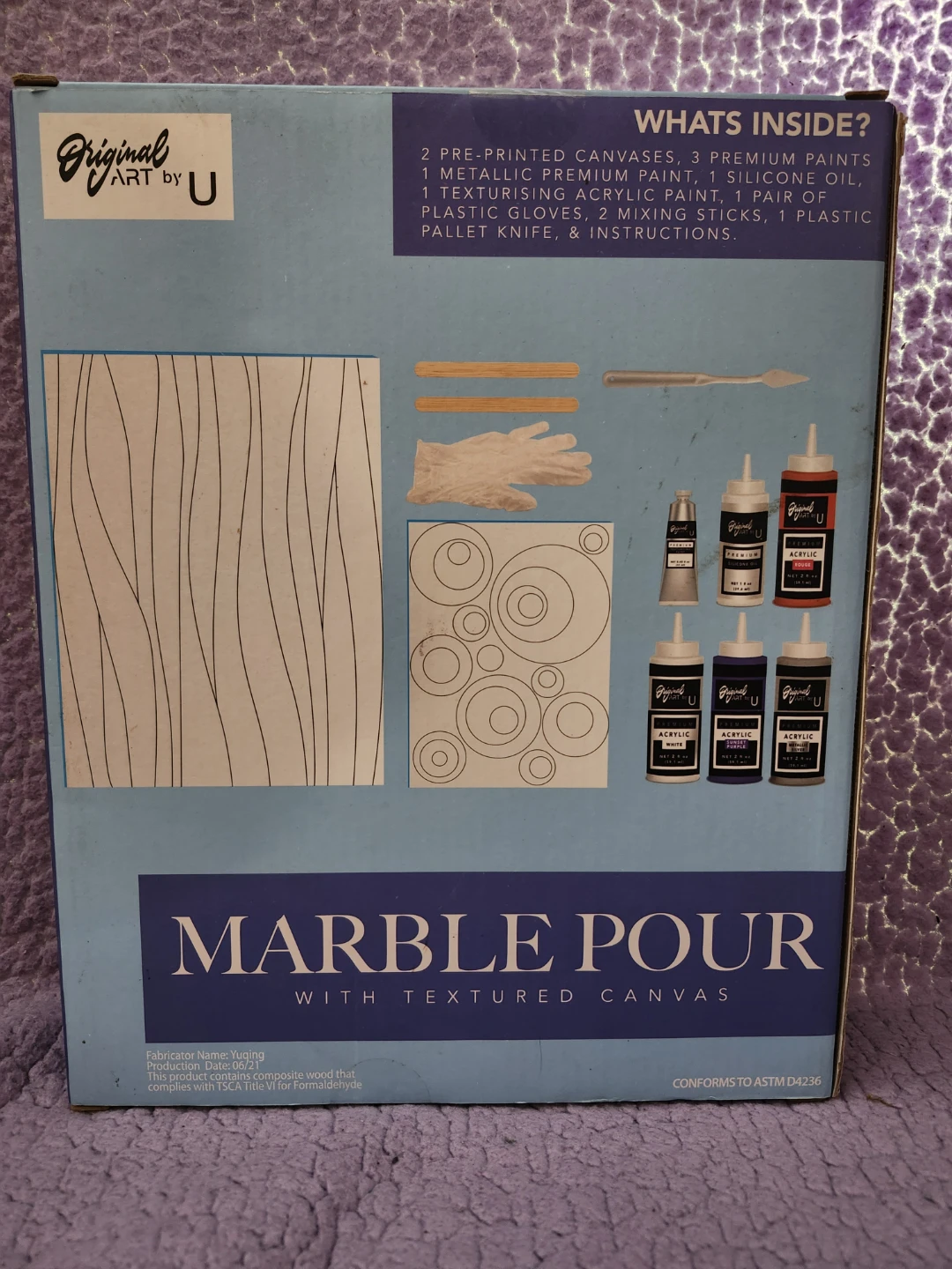 Original Art by U Marble Pour Art Kit - photo 2