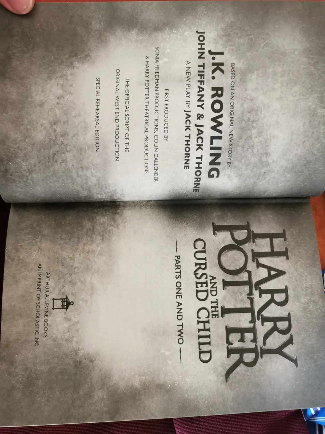 Harry Potter and the Cursed Child Rehearsal Edition Script