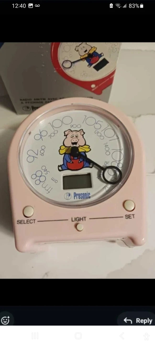 Prosonic Pig Alarm Clock Radio
