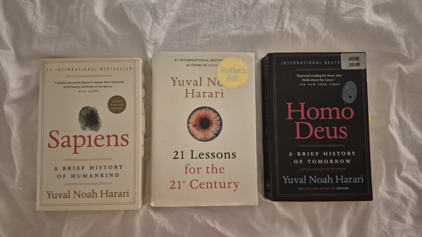 Yuval Noah Harari Books: Sapiens, Homo Deus, 21 Lessons