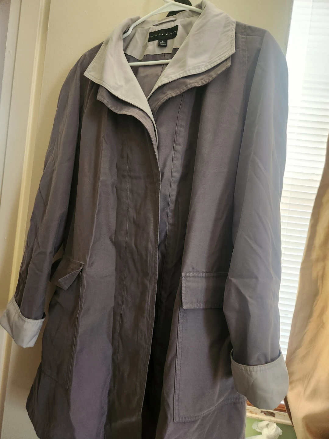 Gallery Women's Trench Coat Size L - photo 2