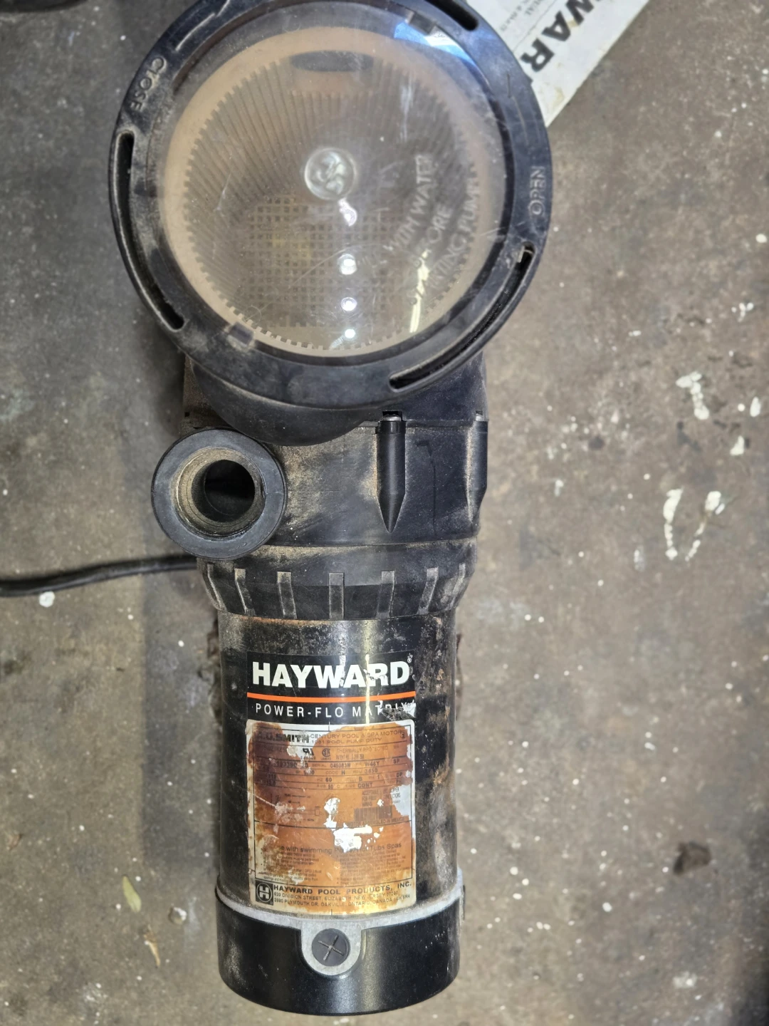 Hayward Power-Flo Matrix Pump Series Pool Pump