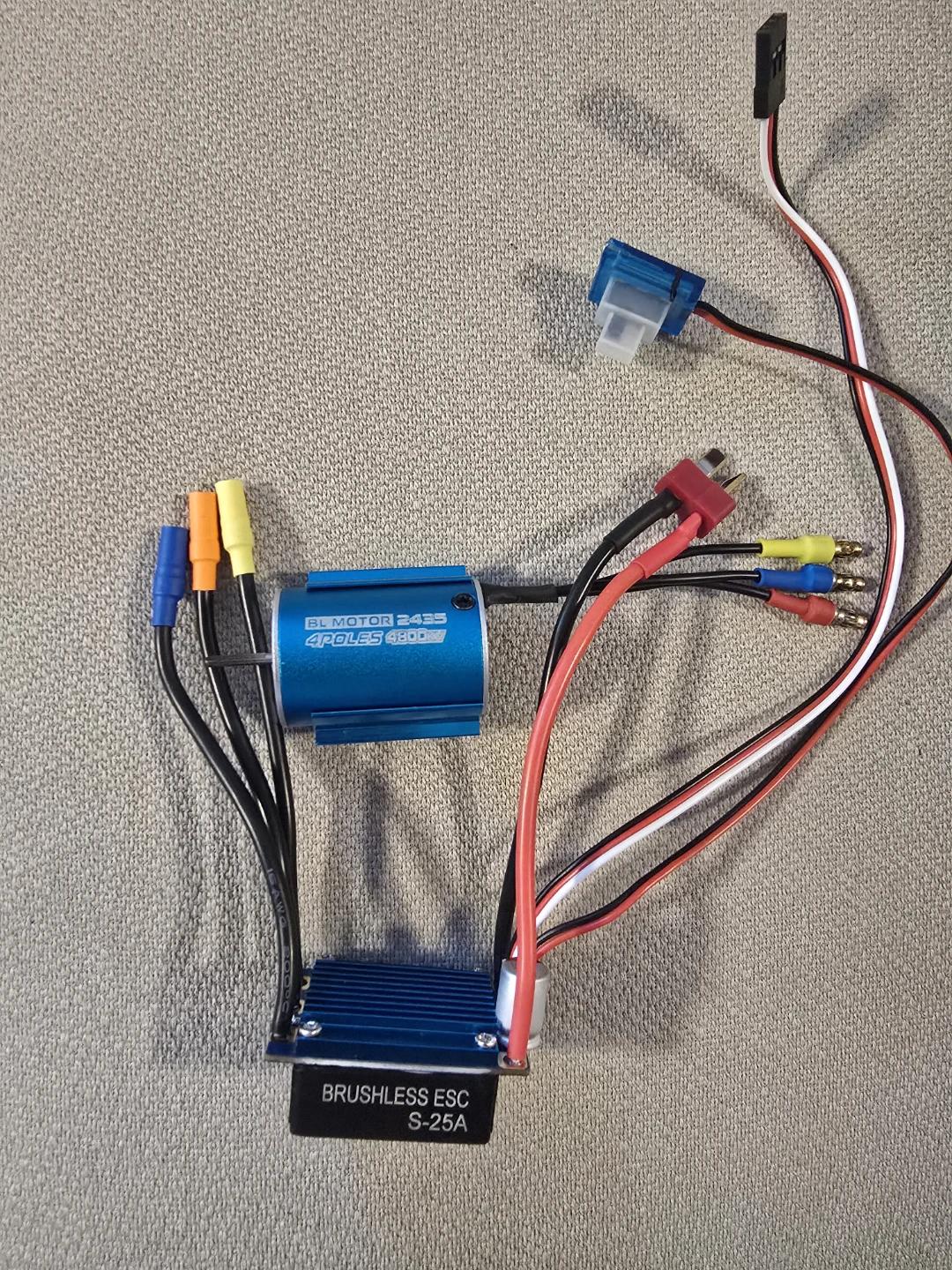 2435 4800kv brushless motor and ESC
