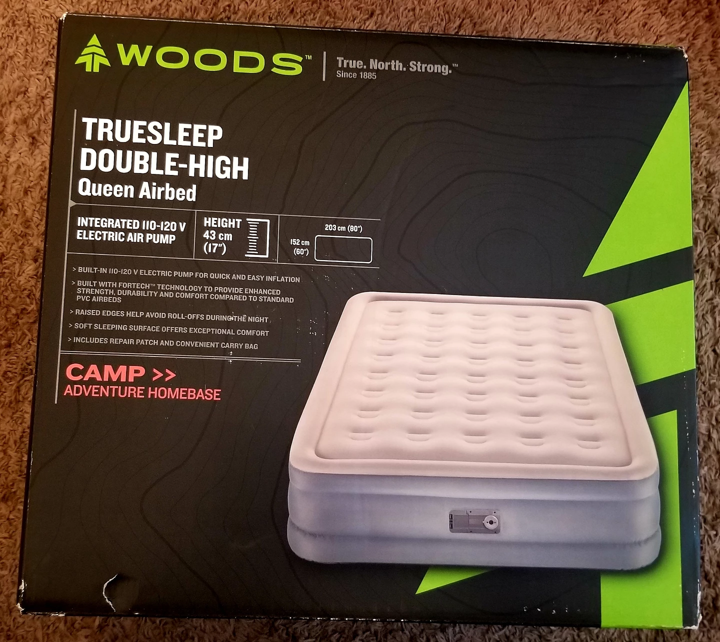 Woods Truesleep Double-High Queen Airbed