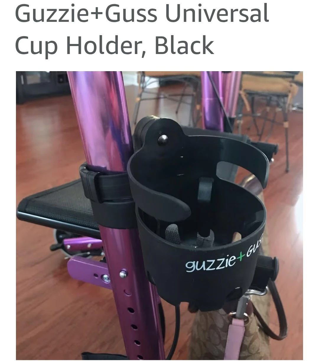 Guzzie+Guss Universal Cup Holder, Black - photo 5