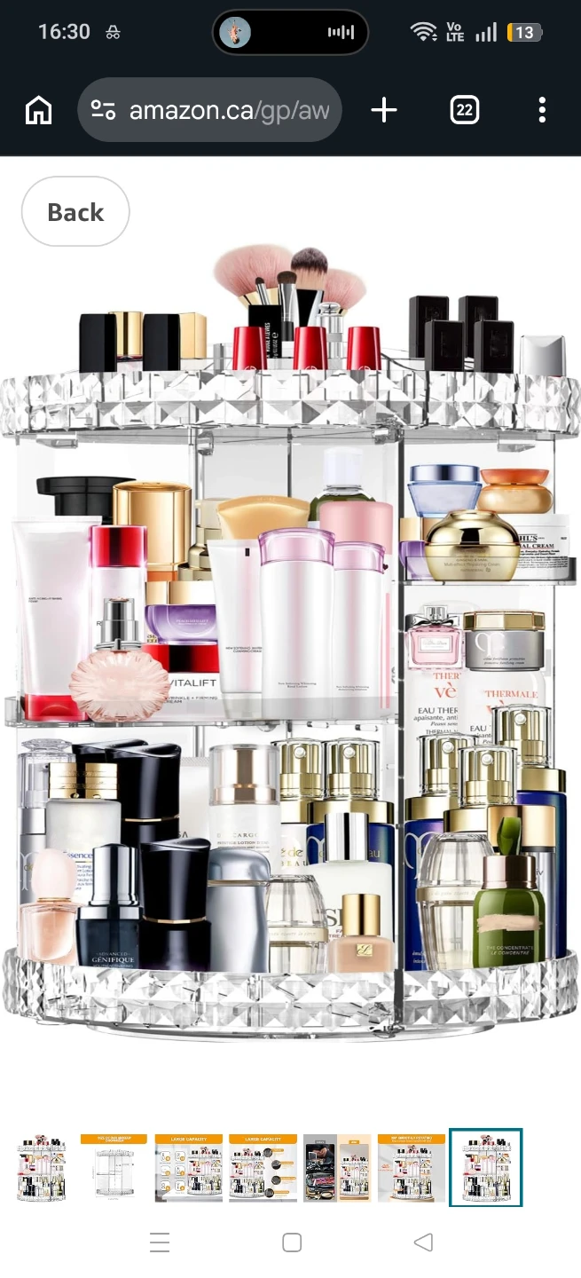 360 Rotating Makeup Organizer-PICKUP NEAR SURREY CENTRAL - photo 3