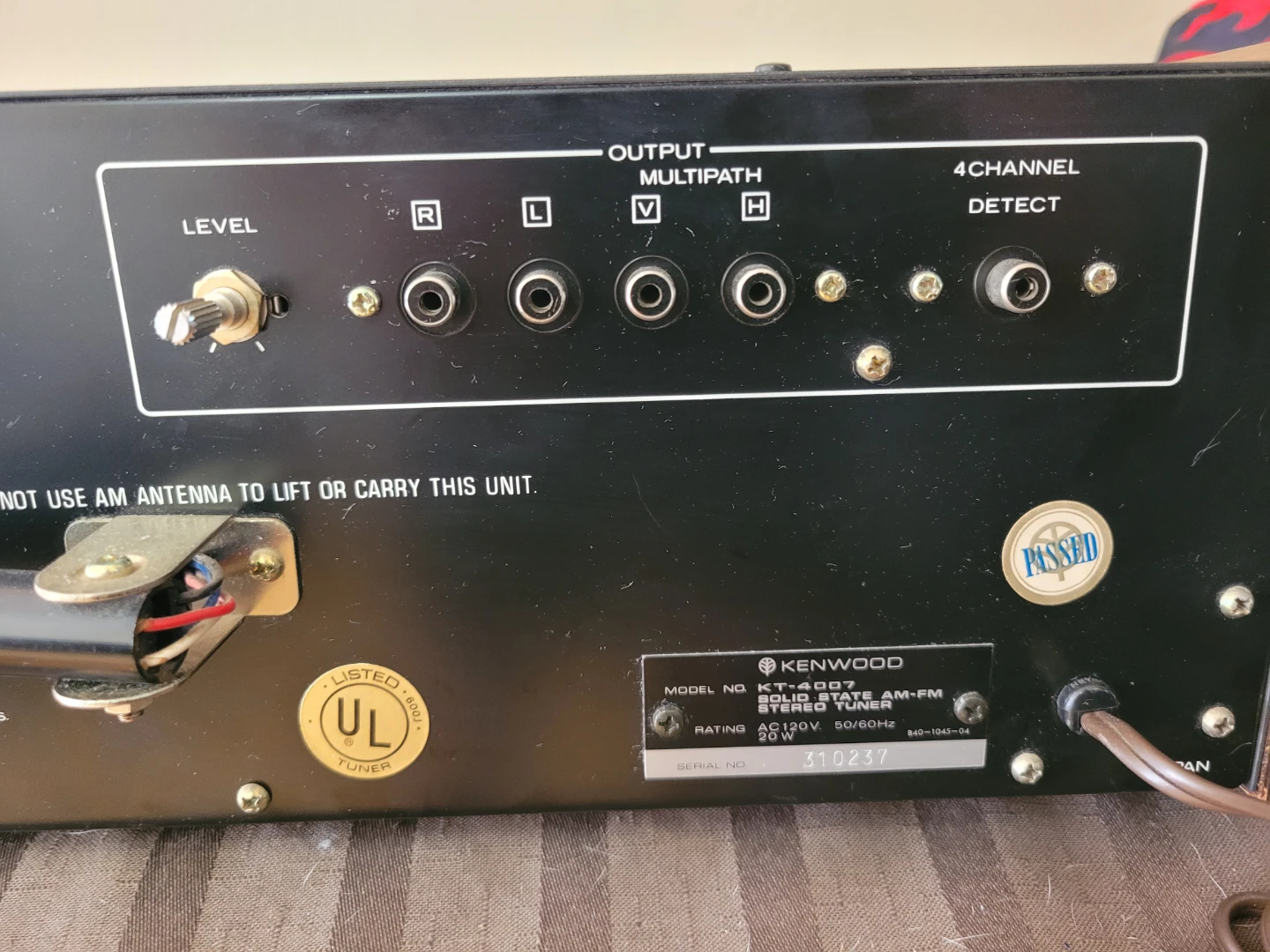 Vintage Kenwood KT-4007 Solid State Stereo Tuner - photo 4
