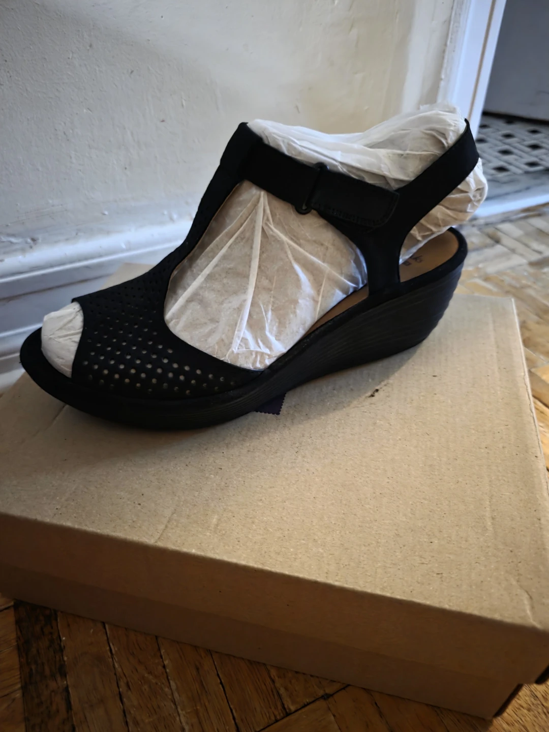 Clark's T-Strap Wedge