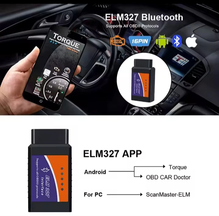 ELM327 Bluetooth OBDII Interface Scanner for iOS and Android - photo 4