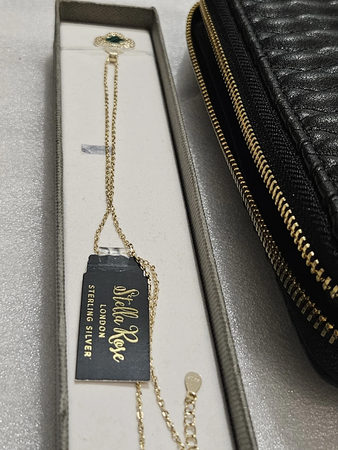SR Silver Necklace and Black M/KWallet - photo 4