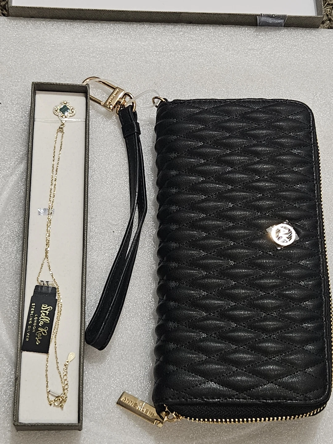 SR Silver Necklace and Black M/KWallet - photo 5