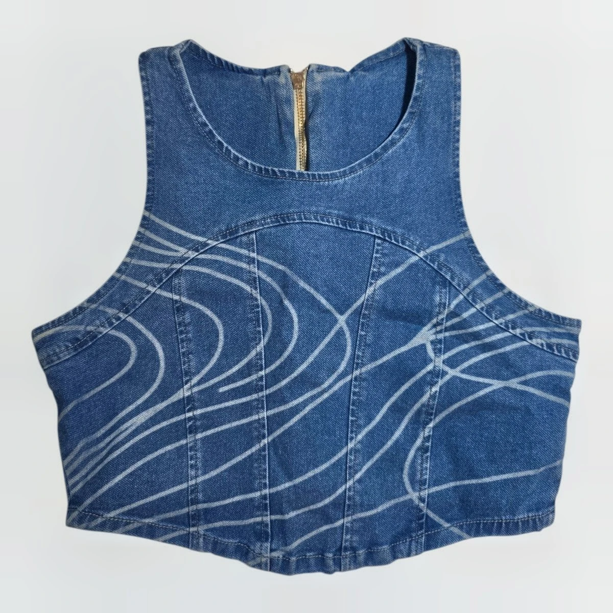 Set Jerlin Wide Leg Denim Jeans & Top - photo 5