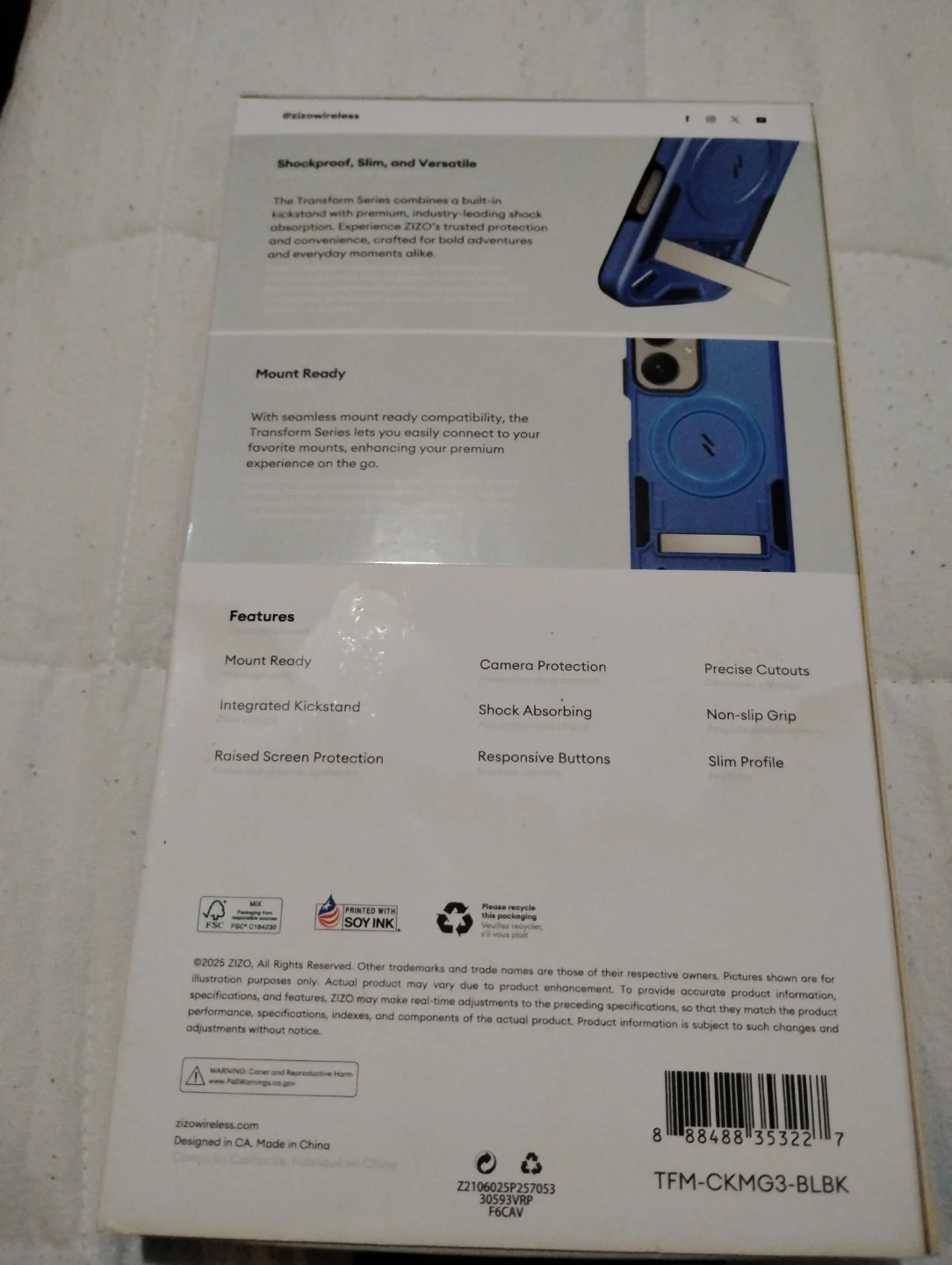 ZIZO Transform Series Case for Cricket Icon 2026 - photo 2