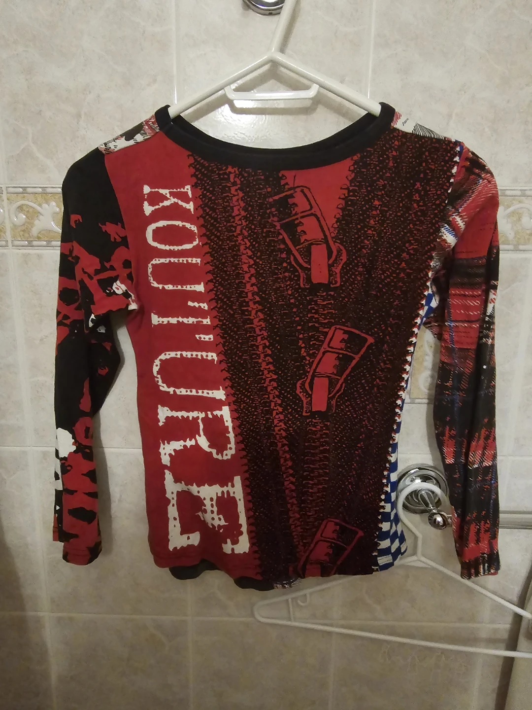 Vintage ZARA  Long Sleeve Graphic Shirt size Small - photo 2