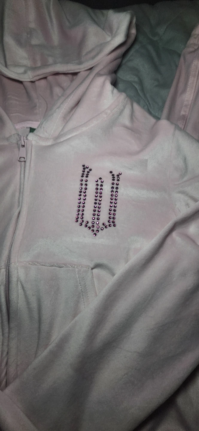 Wicked Pink Velour Tracksuit Set - photo 3