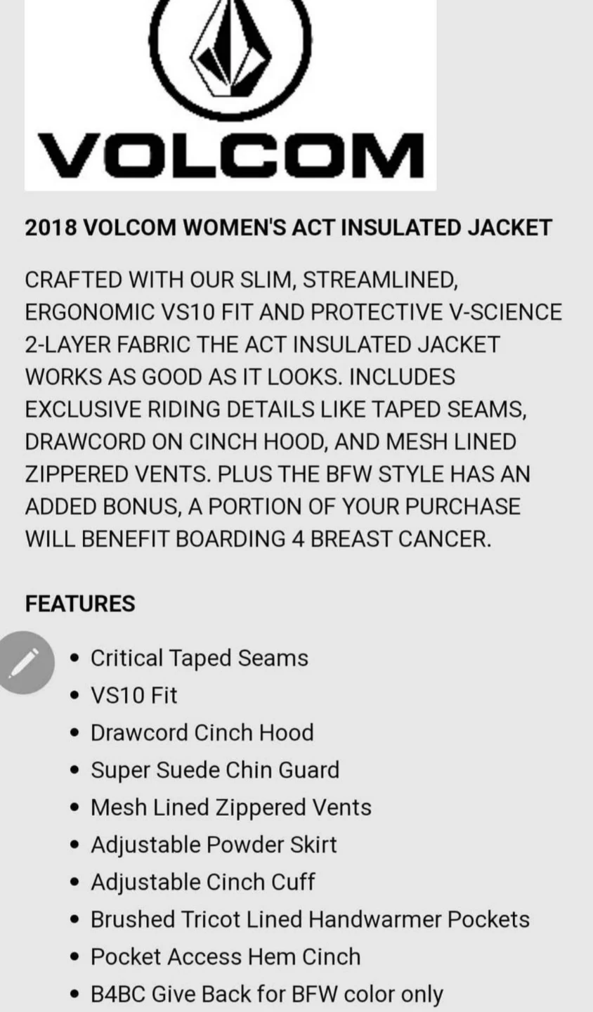 Volcom Act Insulated Jacket Women's - photo 5