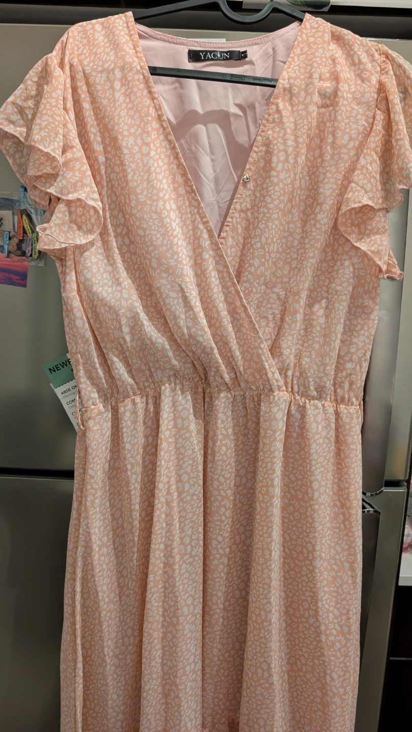 Beautiful baby pink Summer Dress Work casual wear sundress - photo 3