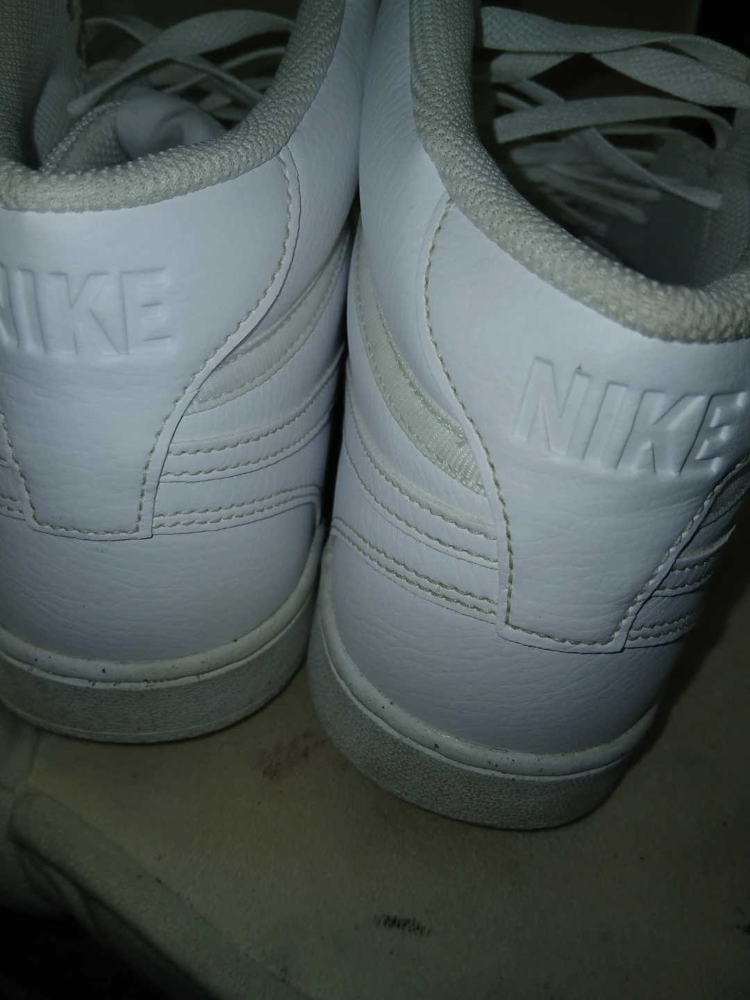 Nike Court Vision Mid White Sneakers - photo 3