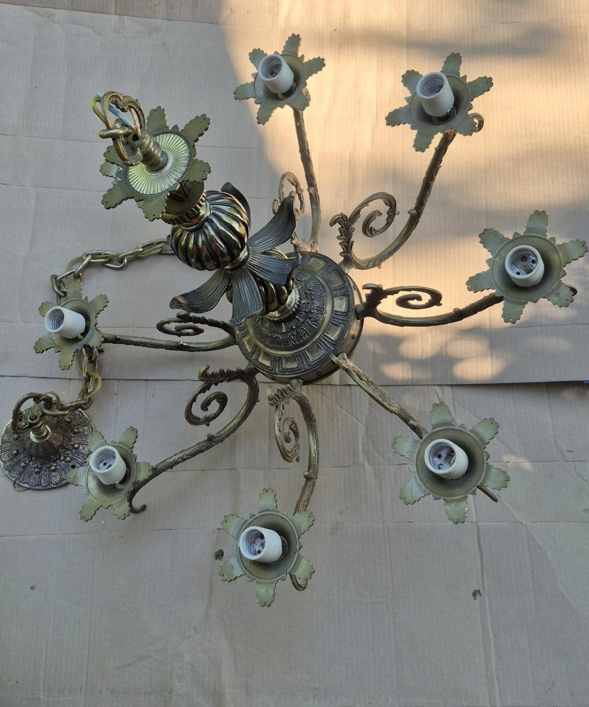 Vintage Brass Chandelier