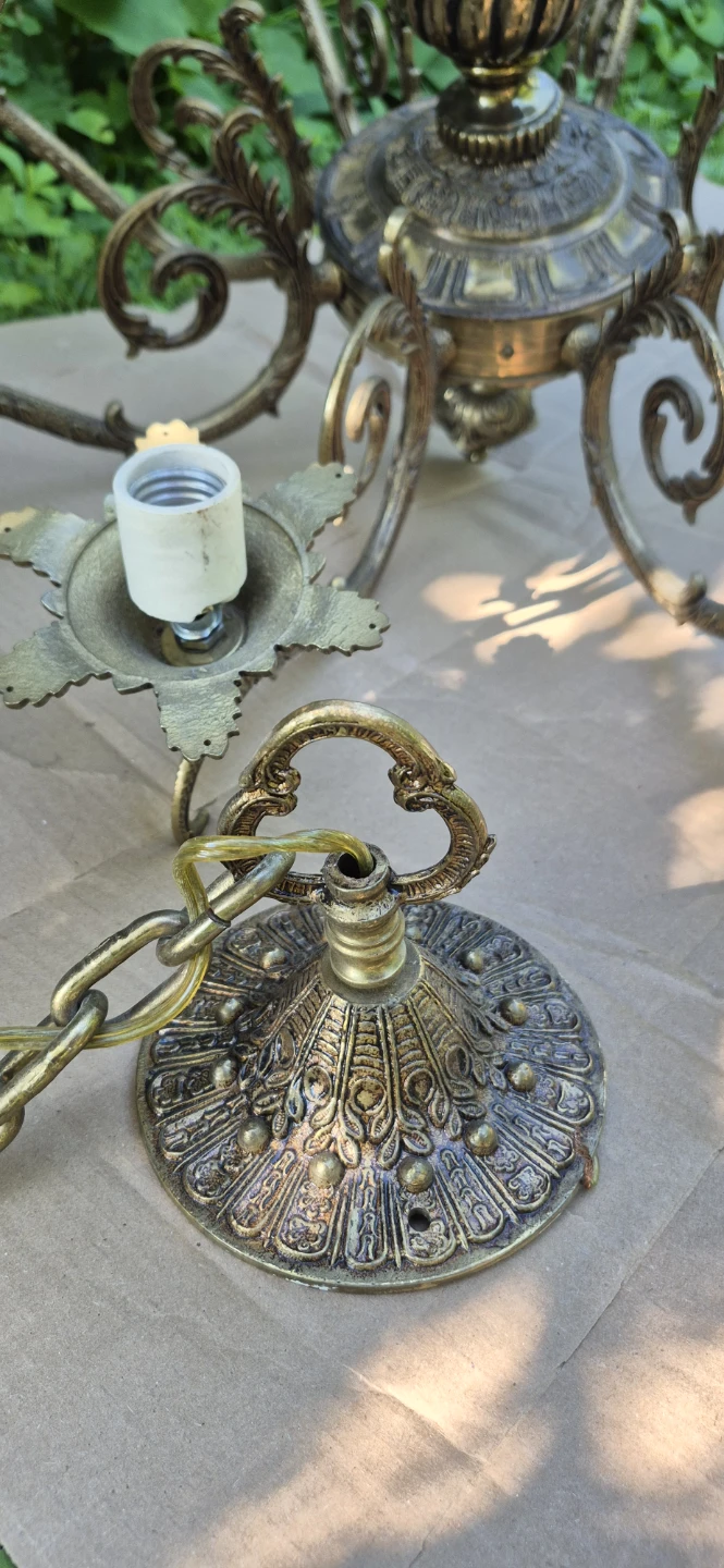 Vintage Brass Chandelier - photo 3