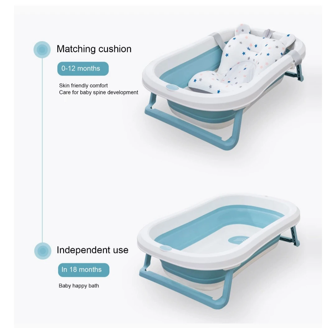 Baby Bath Tub with Cushion for 0-12 Months - photo 2