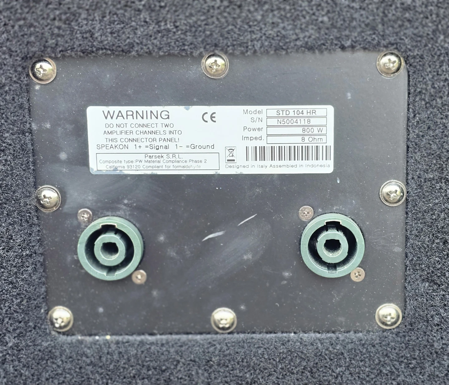 Markbass Standard 104HR 4x10 Bass Speaker Cabinet - photo 5