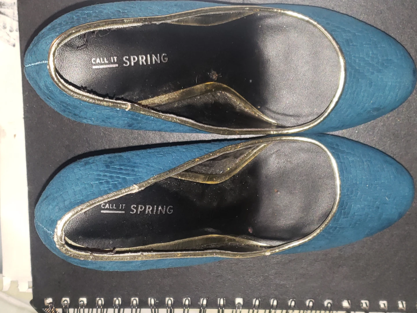 Call It Spring Teal Heels - Size 7.5