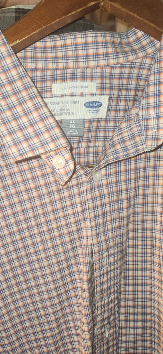 Old Navy Men's Plaid Button-Up Shirt XL - photo 2