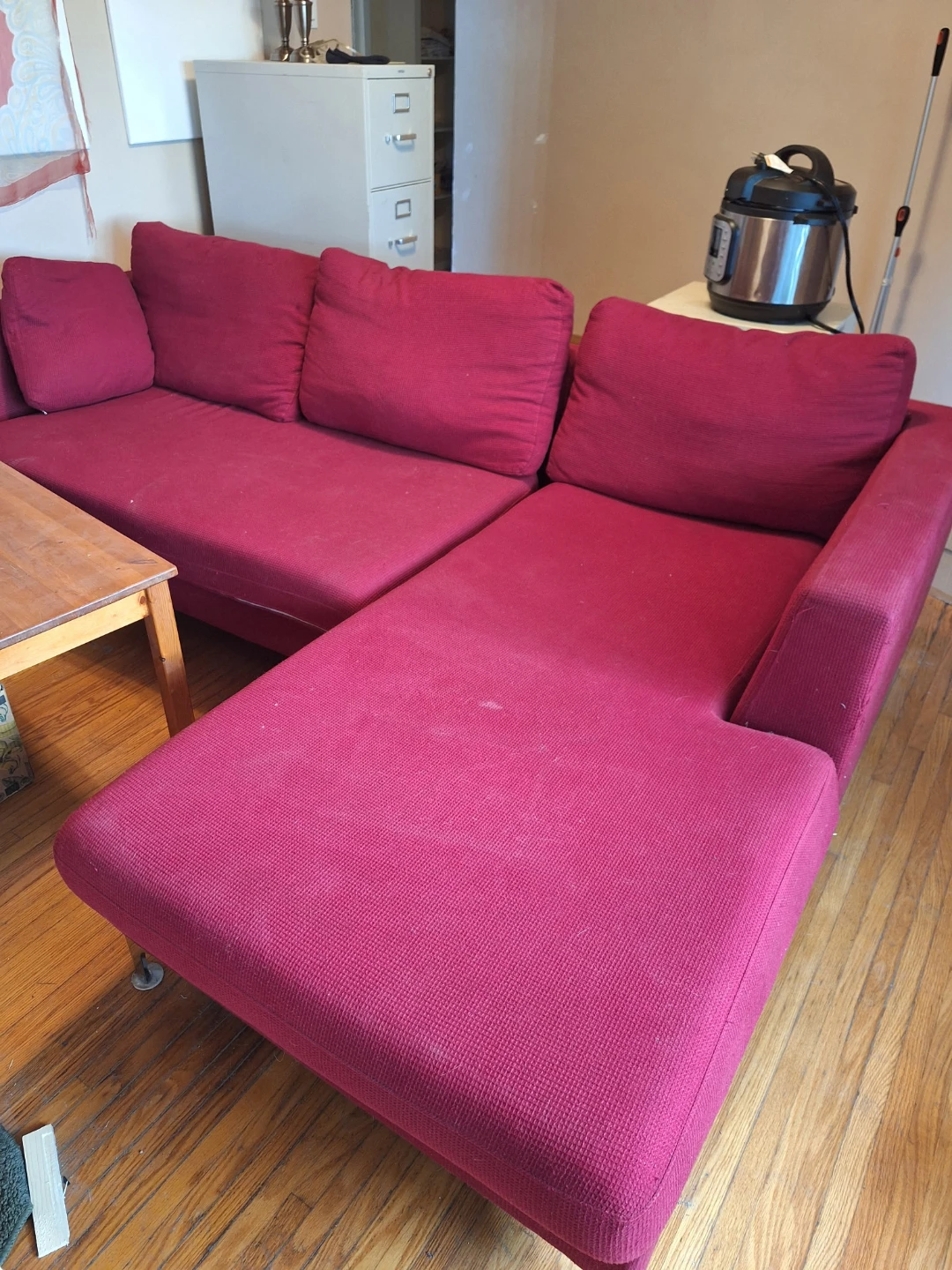 Red Sectional Sofa - photo 4