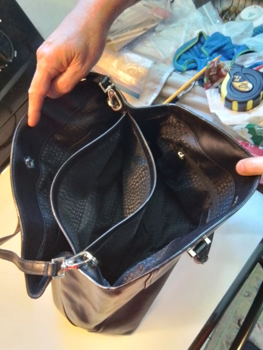 Kate Spade New York Black Leather Tote Bag - photo 5