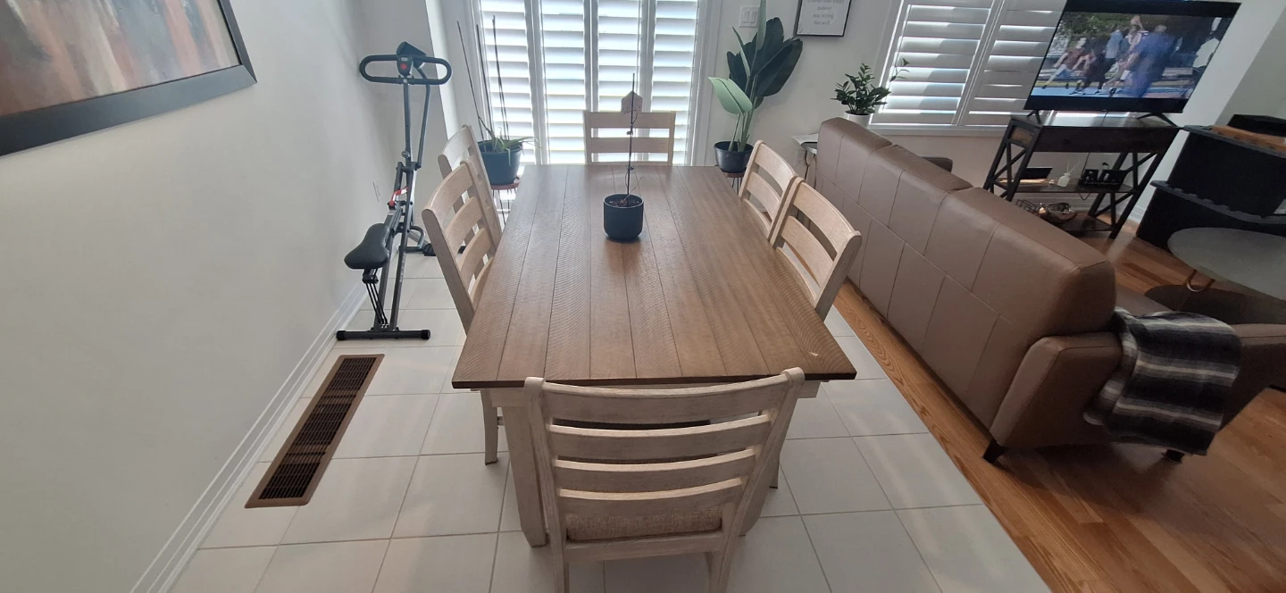 Wooden Dining Table and Chairs Set