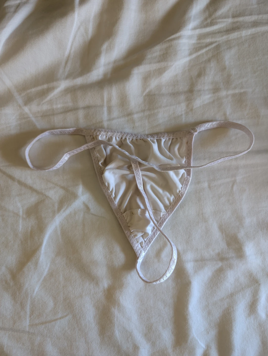 White G-String Panty White Low Rise String Thong Ultra Underwear - photo 2