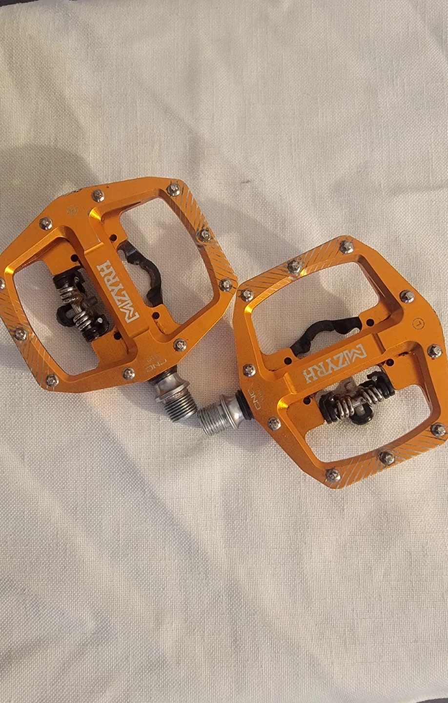 Orange MZYRH CNC Aluminum Bike Pedals - photo 3