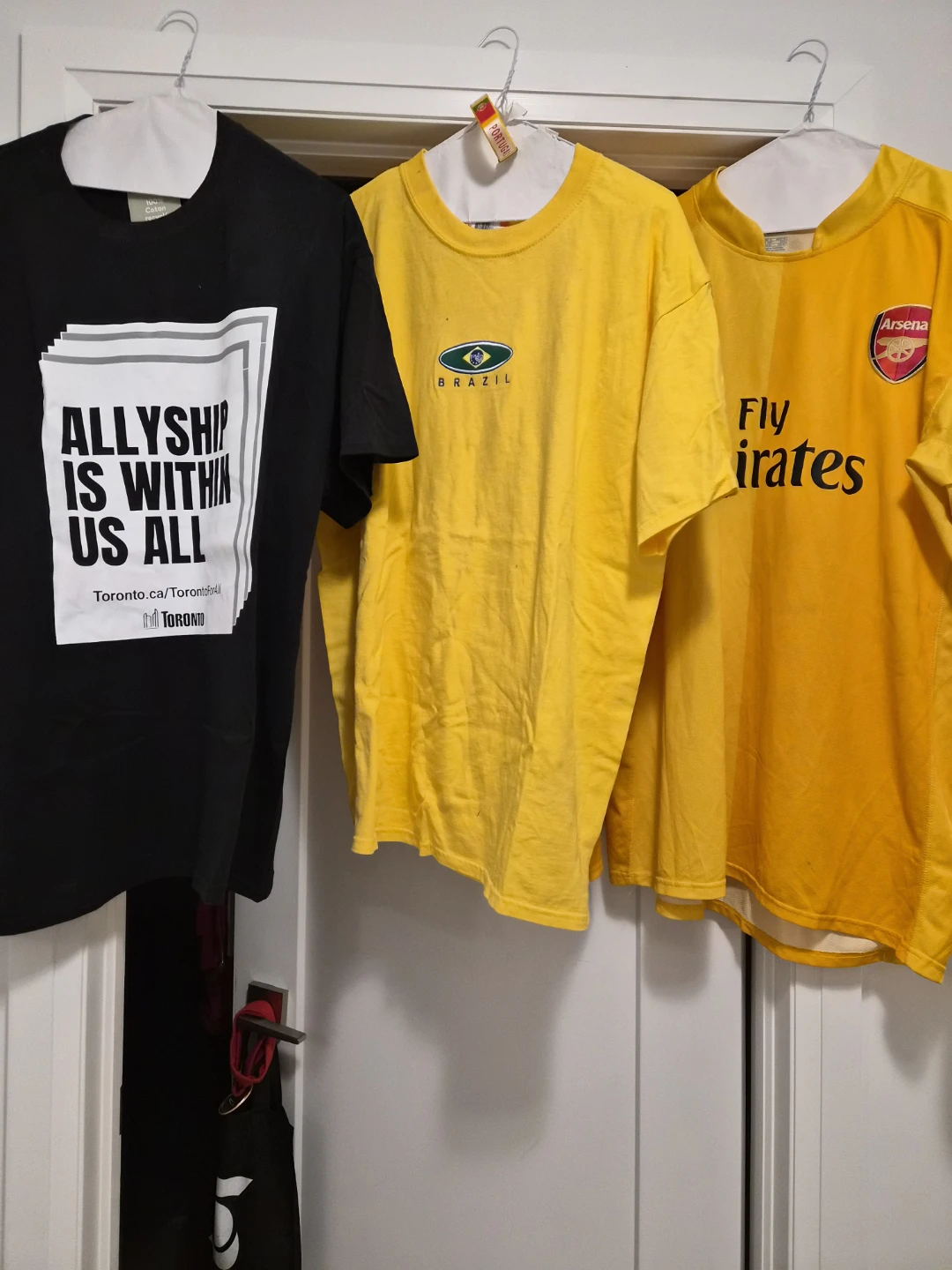 Bundle of 3 T-Shirts: Toronto, Brazil & Arsenal