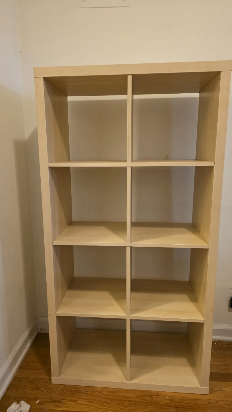 Light Wood Cube Storage Shelf  IKEA
