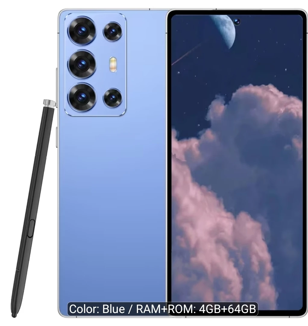 Unlocked Smartphone with Stylus - 4GB RAM + 64GB ROM
