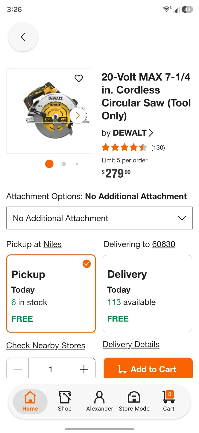 DEWALT 20-Volt MAX 7-1/4 in. Cordless Circular Saw - photo 3