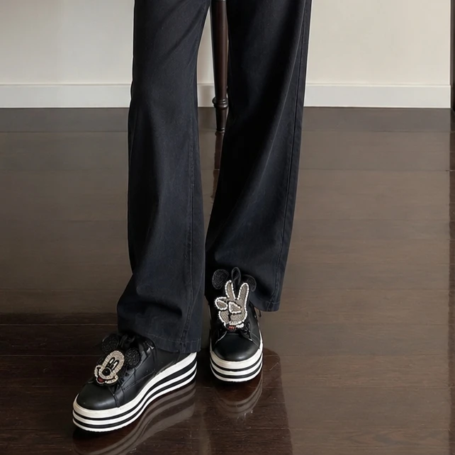 MOA Master of Arts x Disney leather  platform sneakers - photo 5