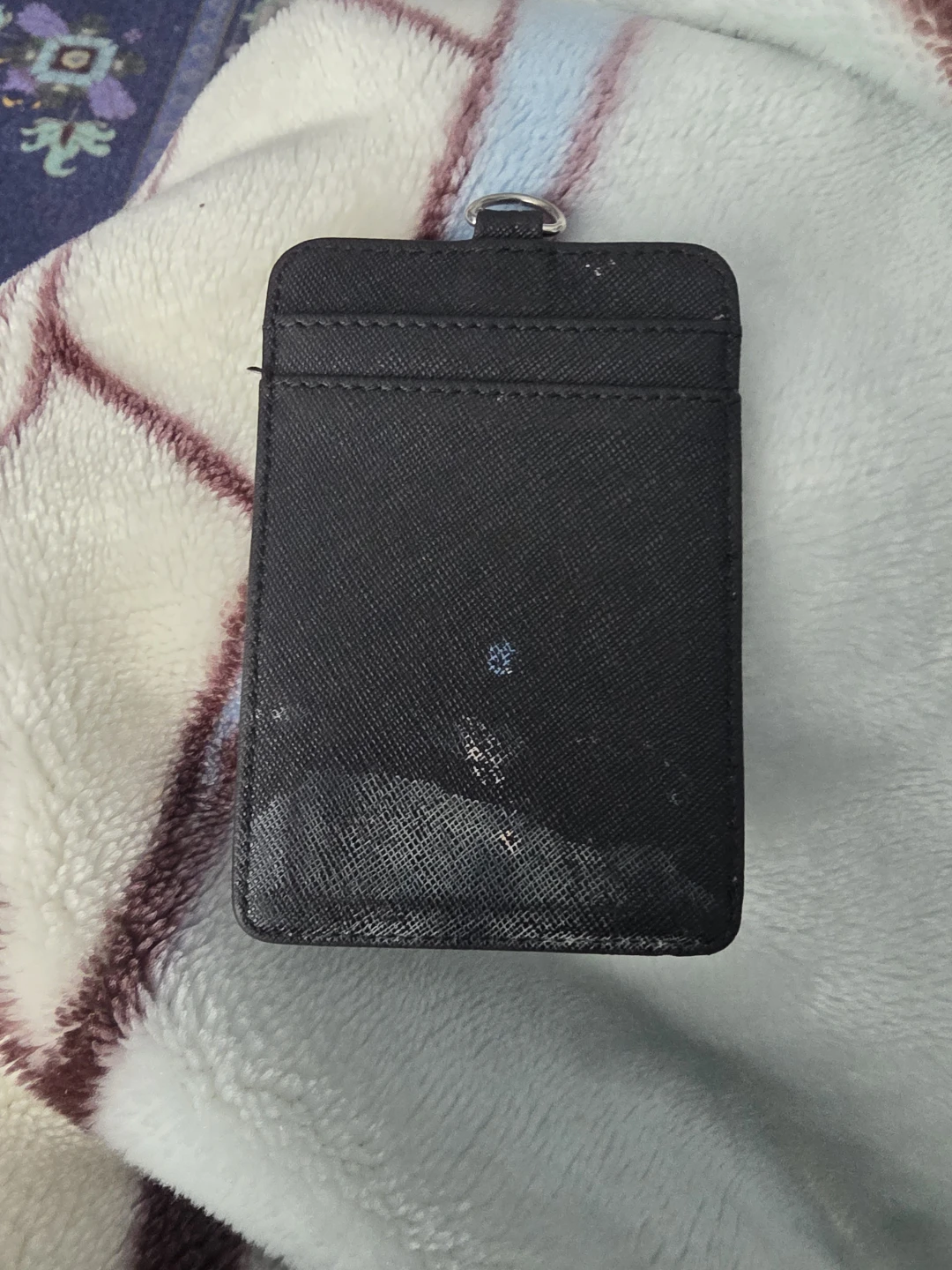Free Black Faux Leather ID Card Holder
