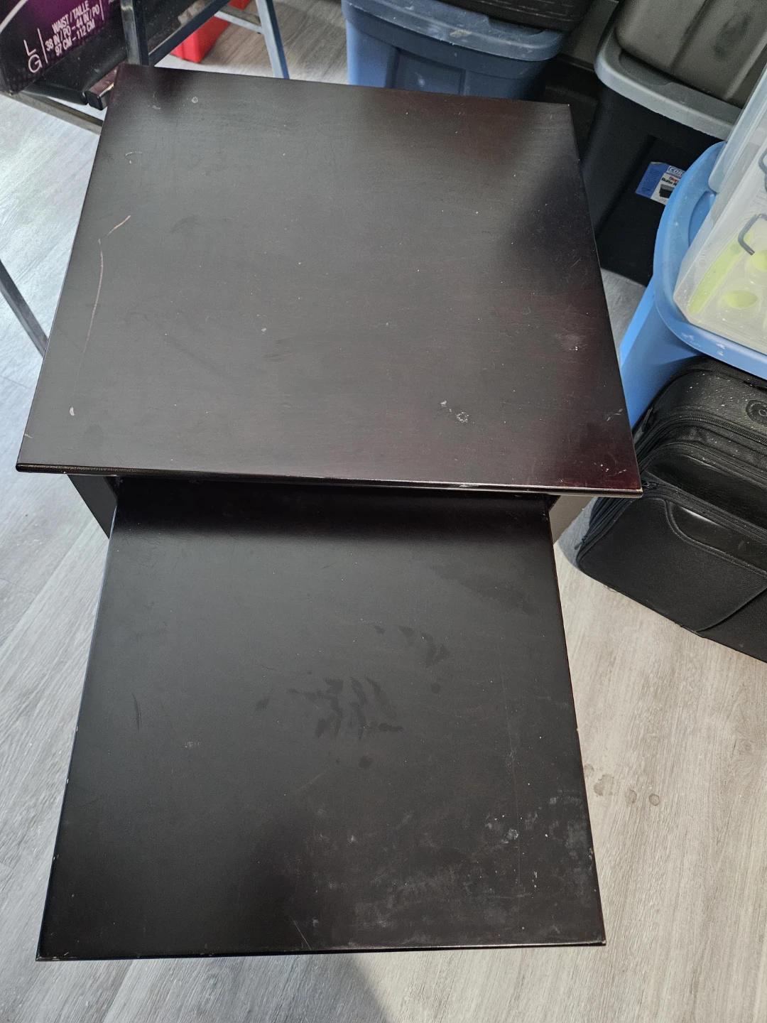 Dark Brown Nesting Side Tables