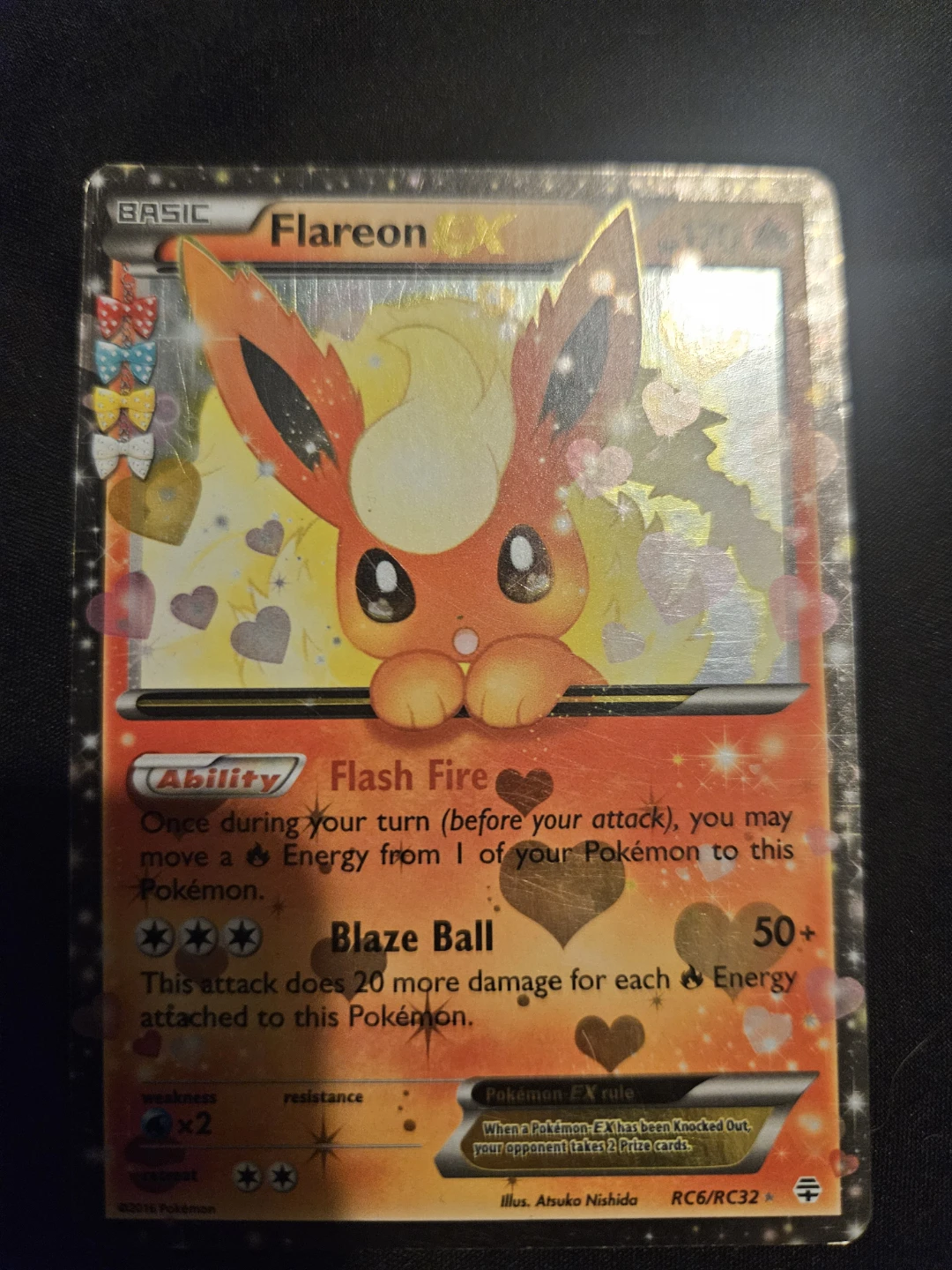 Pokemon TCG Flareon EX Card