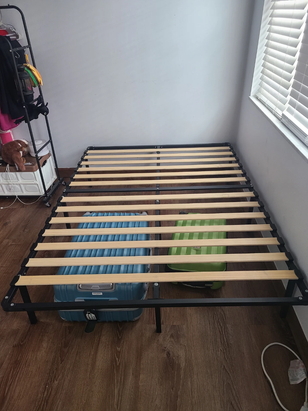 Full  Size Metal Bed Frame and Wooden Slates
