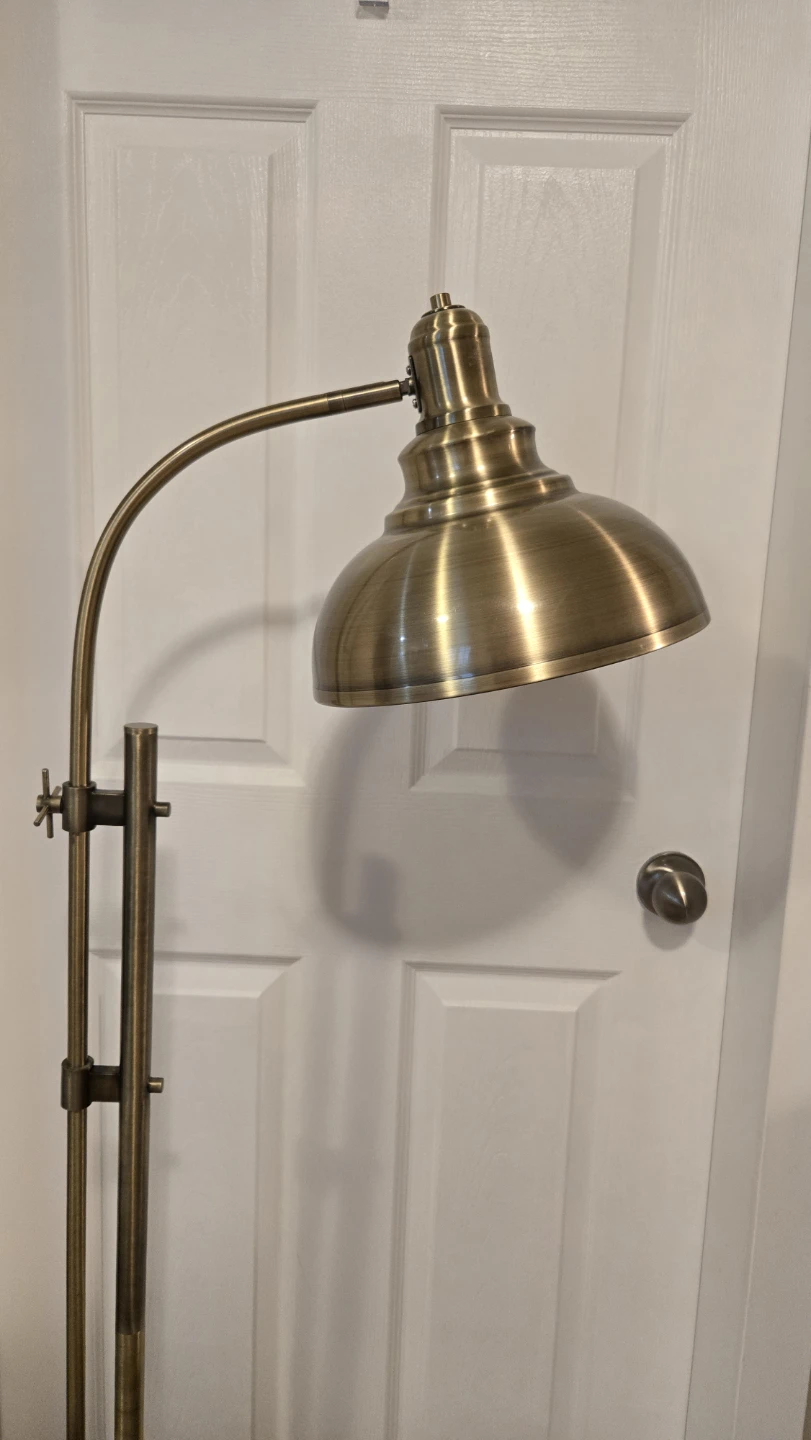 Adjustable Brass Floor Lamp
