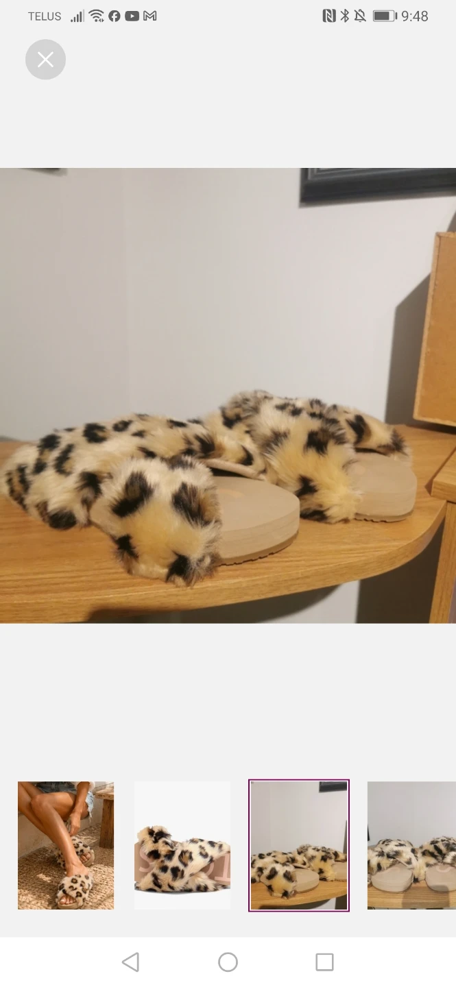 Toms s8 Fuzzy Leopard Print Slides - photo 3