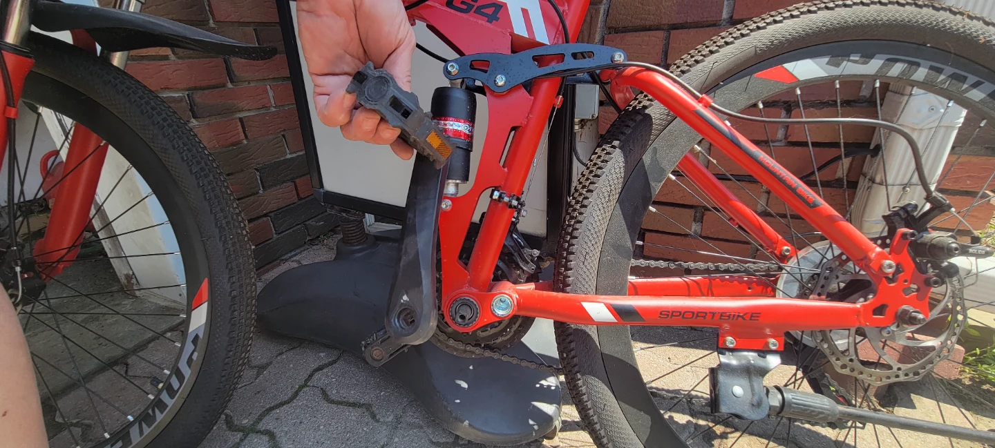 Red Sportbike folding  Mountain Bike - photo 3