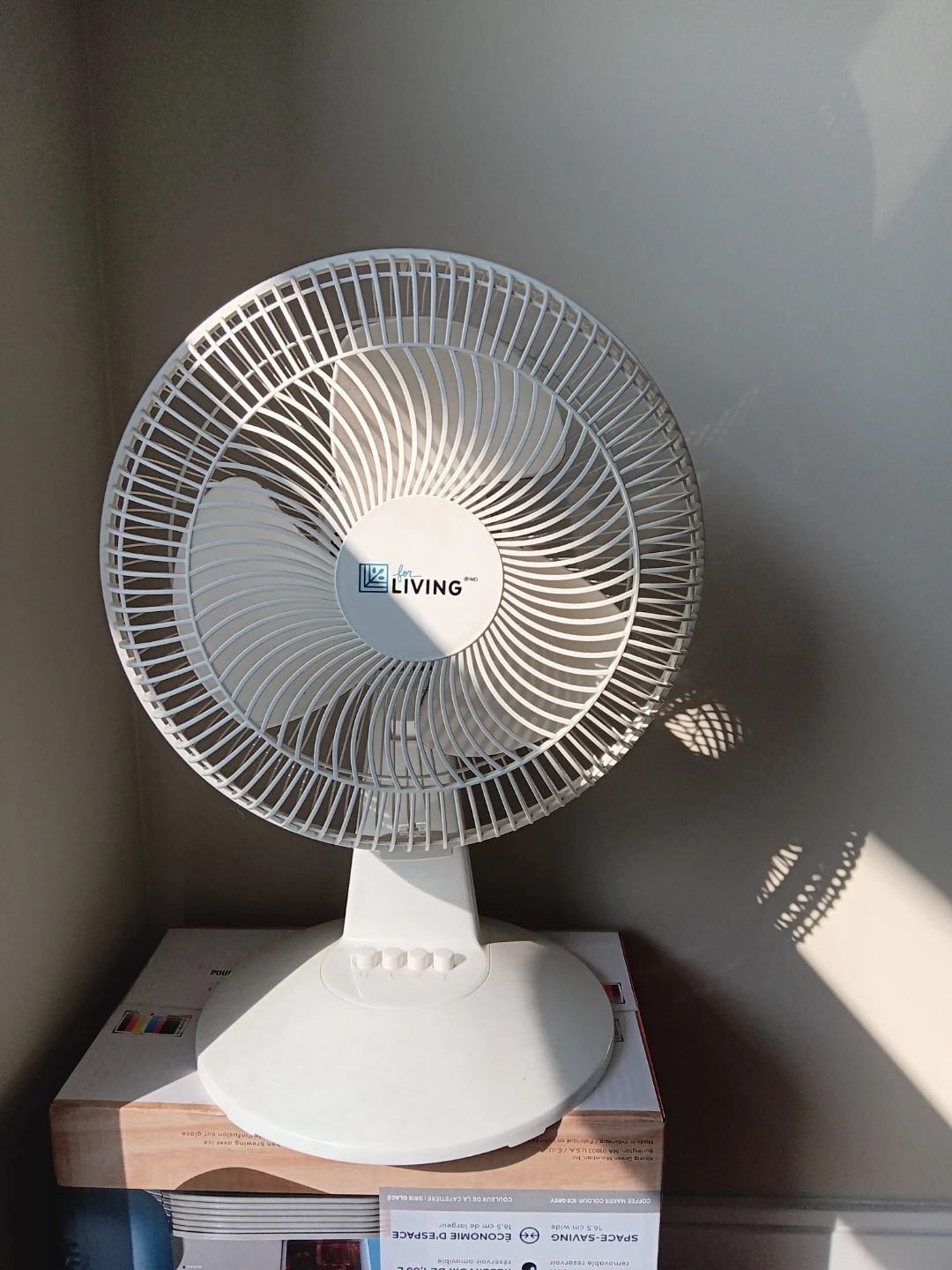 Moving Out Sale- Living Portable Fan - White
