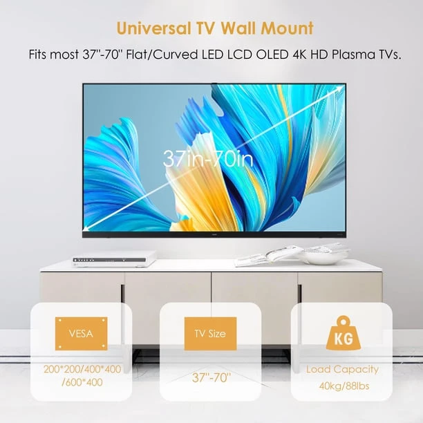 (BRAND NEW) Full Motion Universal TV Wall Mount 37"-70" Tvs - photo 5
