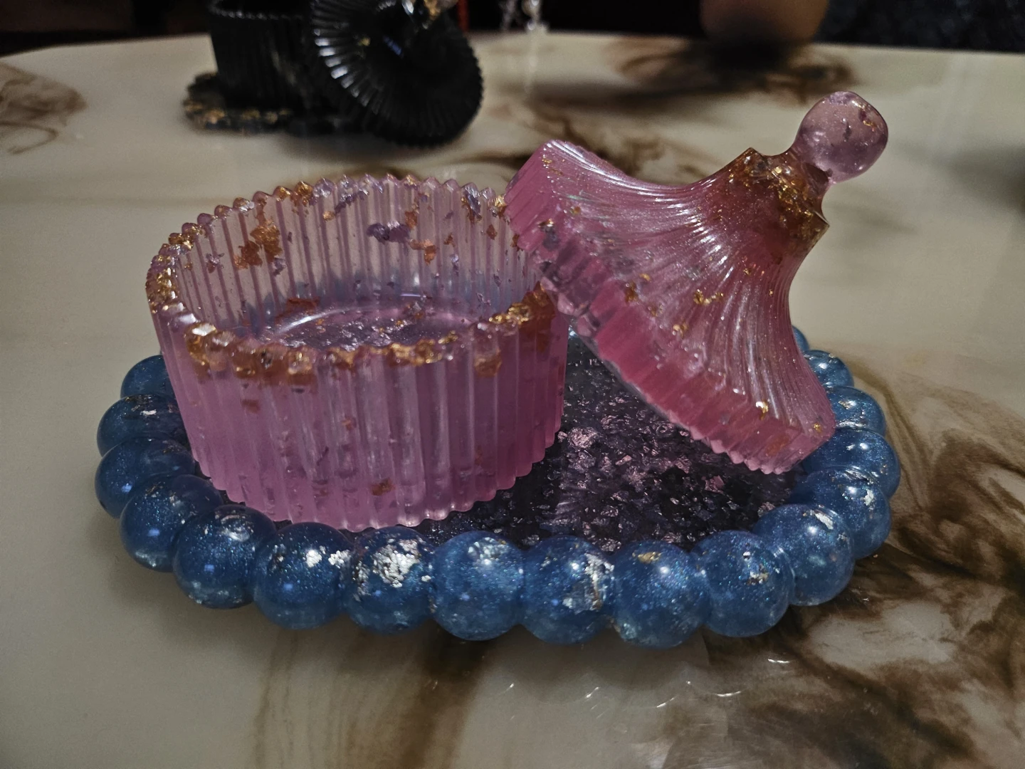 ❗️Handmade Resin❗️jewerly jar PLUZ jewerly tray