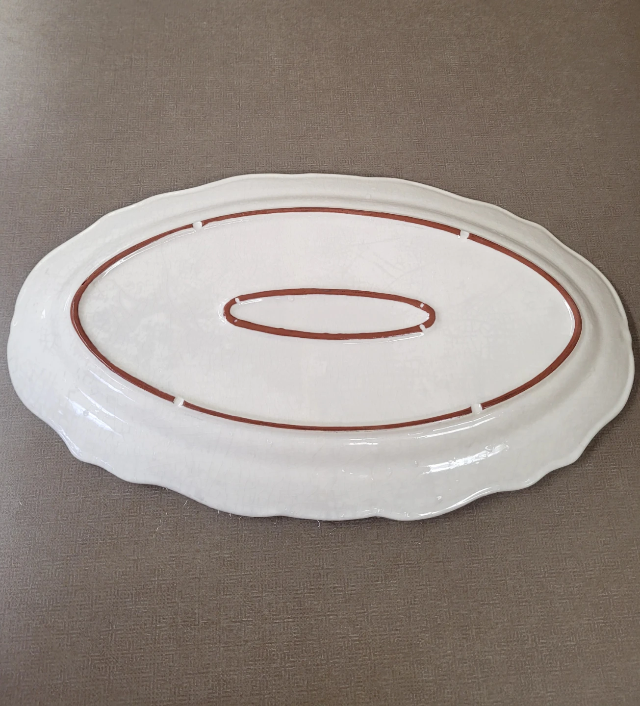 White Oval Platter - photo 2