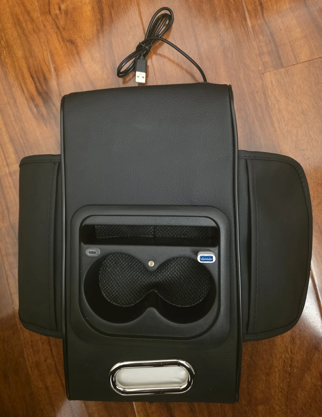 Car Center Console Armrest with Cup Holders and USB Ports